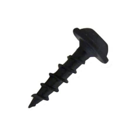 Csh Wood Screw, #8, 1/2 in, Black Stainless Steel Flange Round Head Square Drive, 12000 PK 0.RWSC08012B17